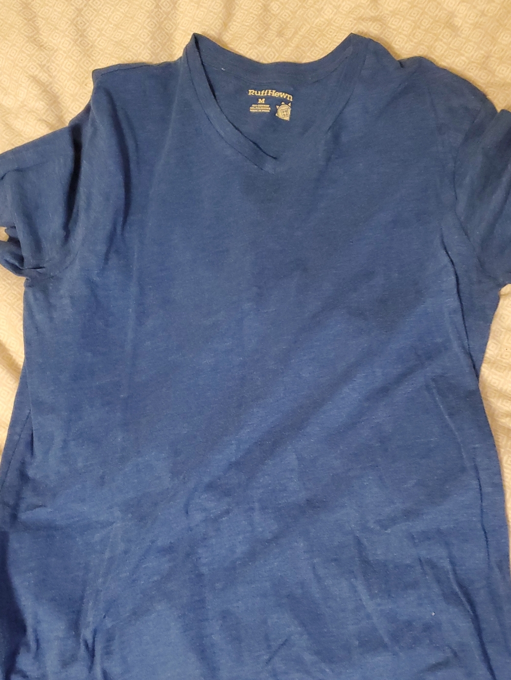 Ruff Hewn Men's Deep Blue V-Neck Short Sleeve Tee
